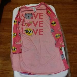 Girls pink gown L 10/12